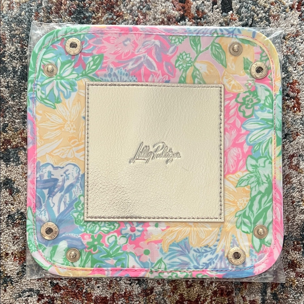 Lilly Pulitzer GWP Catchall Tray Bright Delight Patch